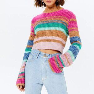 Stripped Cropped Knit BYNV